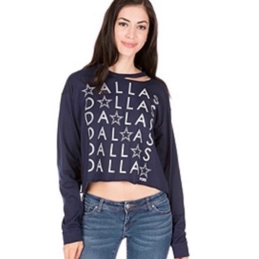 Victoria's Secret Pink Dallas Cowboys Crop Top